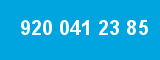 920 041 23 85 920 041 23 85